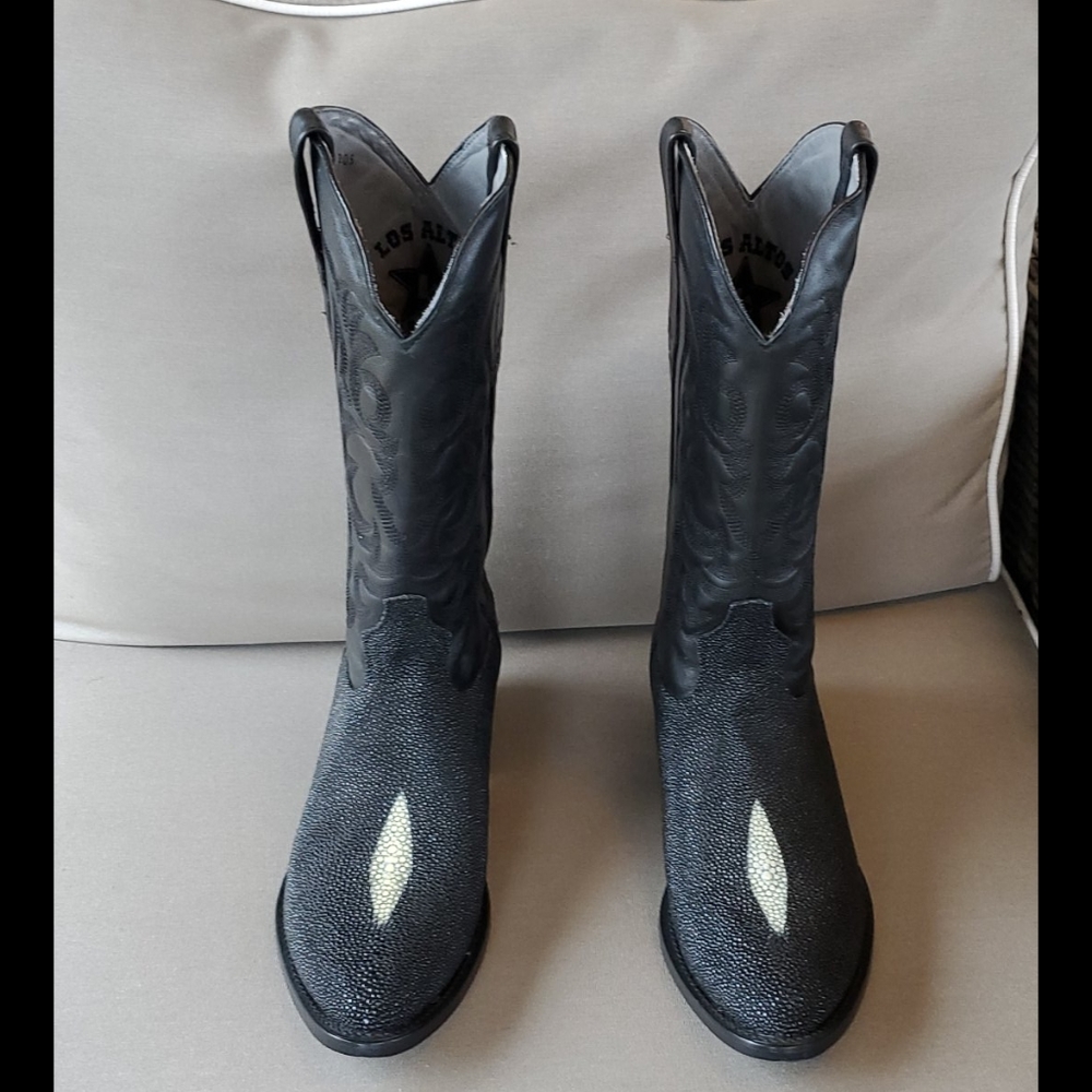 Men's Stingray skin cowboy boots